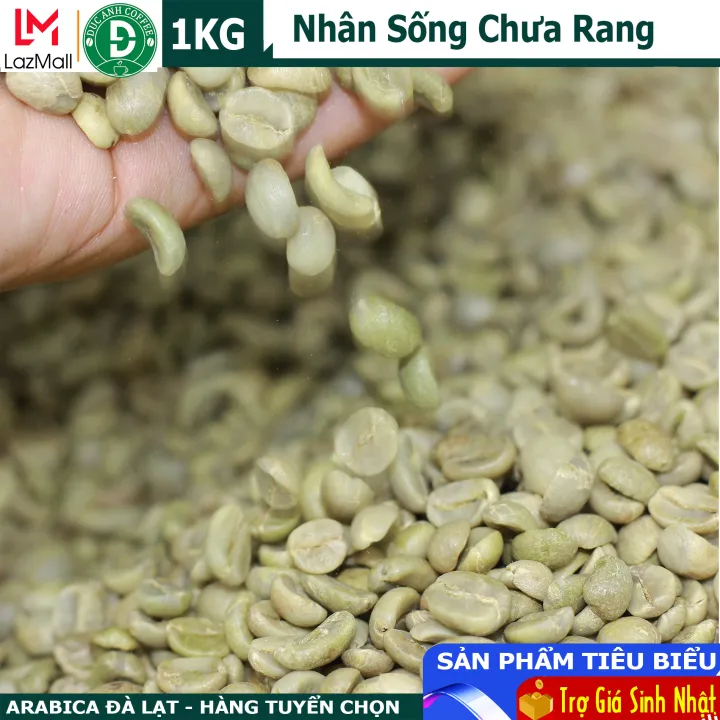 1kg cà phê nhân sống chưa rang dòng ARABICA - xuất xứ Đà Lạt - Sản phẩm của Cà Phê Đức Anh - DreamCafe320.000