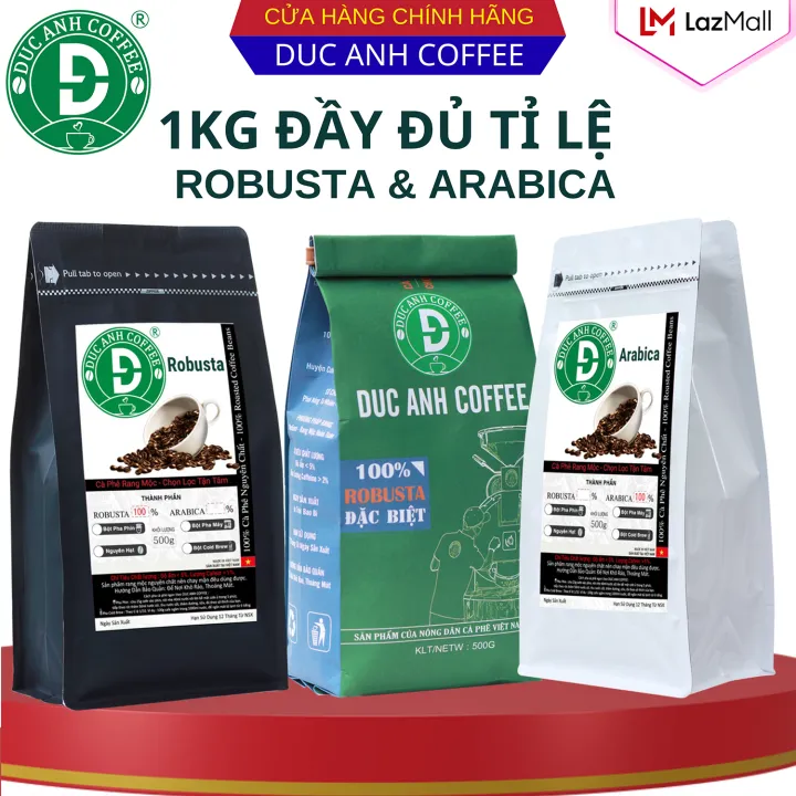 [trợ giá sốc] 1kg cà phê rang mộc DreamCafe tất cả các tùy chọn robusta và arabica - xay dùng pha phin, cafe pha máy, cafe hạt - cà phê nguyên chất - TOP BAN CHAY - D91, D82, D73, D64, D55300.000
