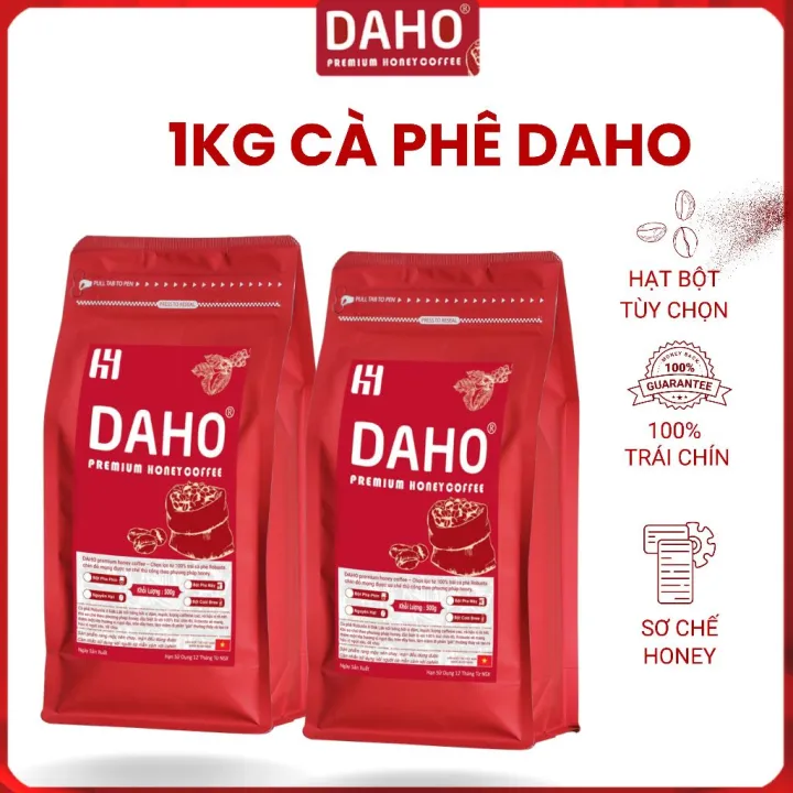 [Siêu Phẩm] 1kg DAHO fremium honey coffee trải nghiệm cà phê chế biến đặc biệt dùng pha phin, pha máy từ nông trại DreamCafe 100% trái chín đặc biệt410.000