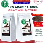 [SALE MẠNH] 1KG Cà Phê Rang Mộc Arabica DreamCafe  Cầu Đất Quyến Rũ, Chua Thanh, Thơm Nhiều, Cafein Thấp tùy chọn pha phin, pha máy, pha cafe cold brew 2 Gói 500g - cafe đặc sản415.000