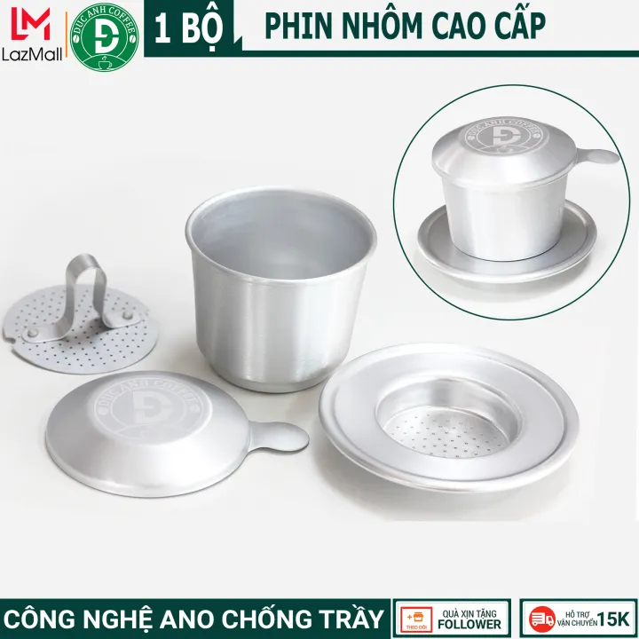 Phin nhôm cao cấp công nghệ Ano chống trầy độc quyền DreamCafe chuyên pha cà phê rang mộc nguyên chất - phin cafe - phin pha cà phê70.000